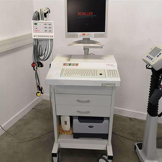 Used SCHILLER CS-200 STRESS TEST WITH SCHILLER CYCLE ERGOMETER
