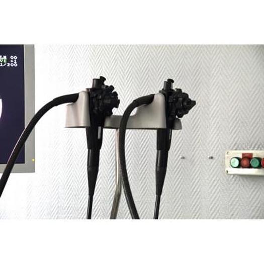 Used FUJINON DIGESTIVE ENDOSCOPY COLUMN WITH FUJINON FLAT PANEL MONITOR 19 CDL1904A