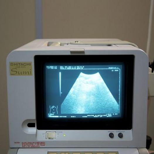 Used HITACHI EUB 405 SUMI PORTABLE ULTRASOUND WITH 2 PROBES