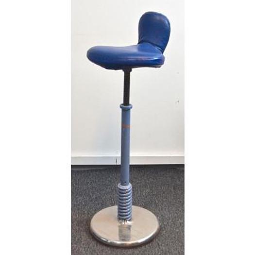 Used STOOL UPHOLSTERY BLUE