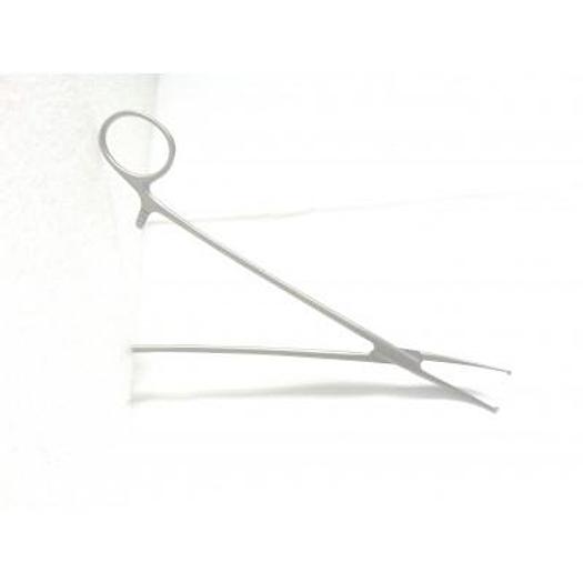 Used PINCE DE BENGOLEA COURBE 20 CM INOX SANS GRIFFE CORNU NANCEY (BENGOLEA FORCEPS CURVED - NO TEETH 20CM)