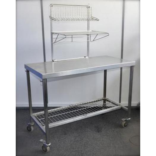 STAINLESS STEEL BLOCK CART AS NEW 60X120X160CM