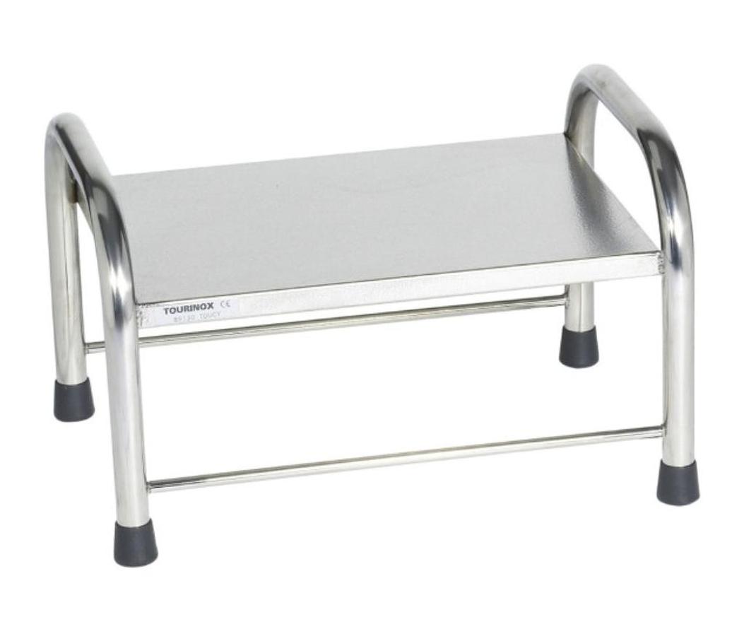 MARCHEPIED 1 MARCHE INOX POUR BLOC OPERATOIRE