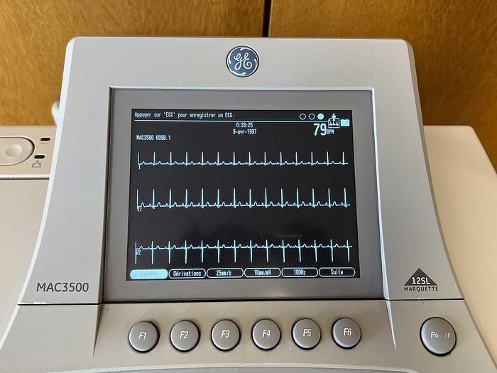 Used ECG ELECTROCARDIOGRAPH GENERAL ELECTRIC MAC 3500