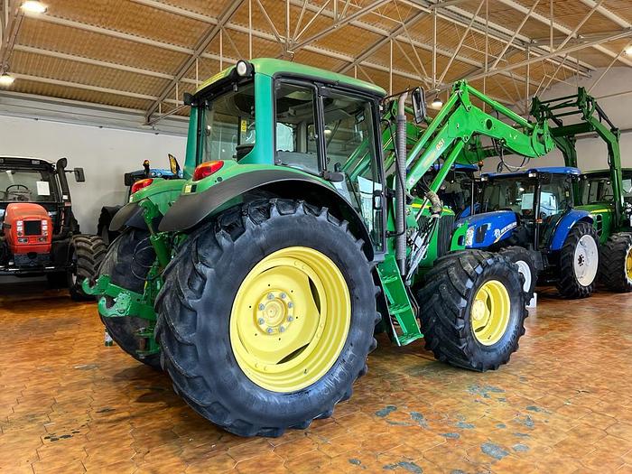 Usato John Deere 6420- caricatore JD 651- ponte sospeso