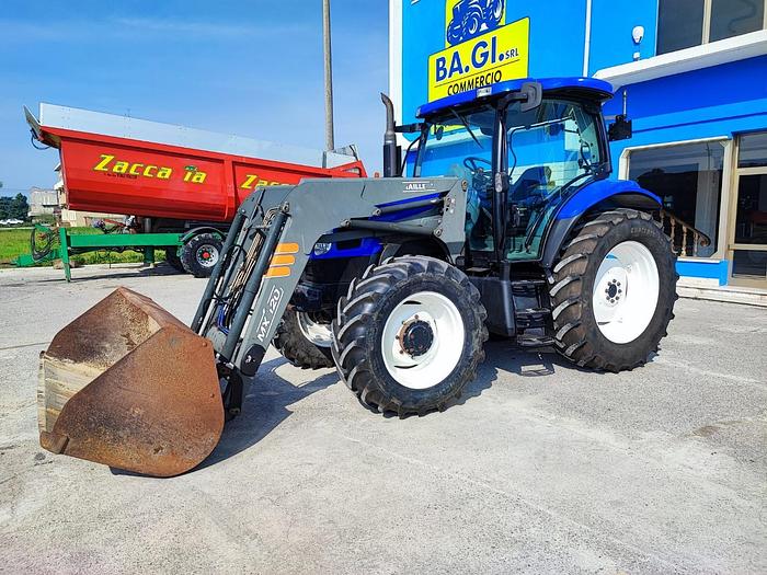 Usato New Holland TS 110 A-caricatore Mailleux con benna