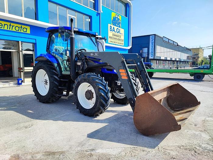 Usato New Holland TS 110 A-caricatore Mailleux con benna