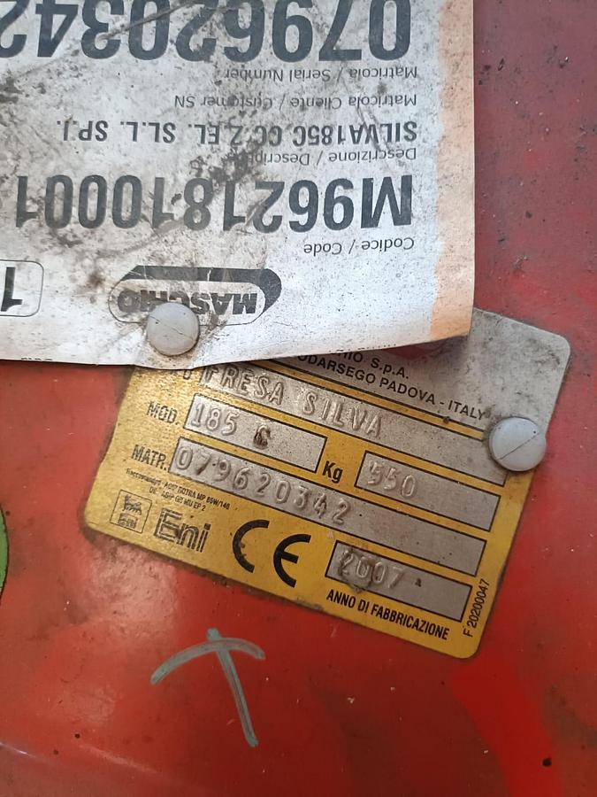 Usato fresa maschio Silva 185 con spostamento idraulico nuova