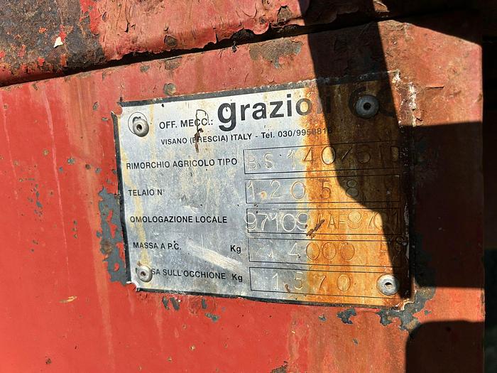Usato Dumper Grazioli BS140-freni ad aria