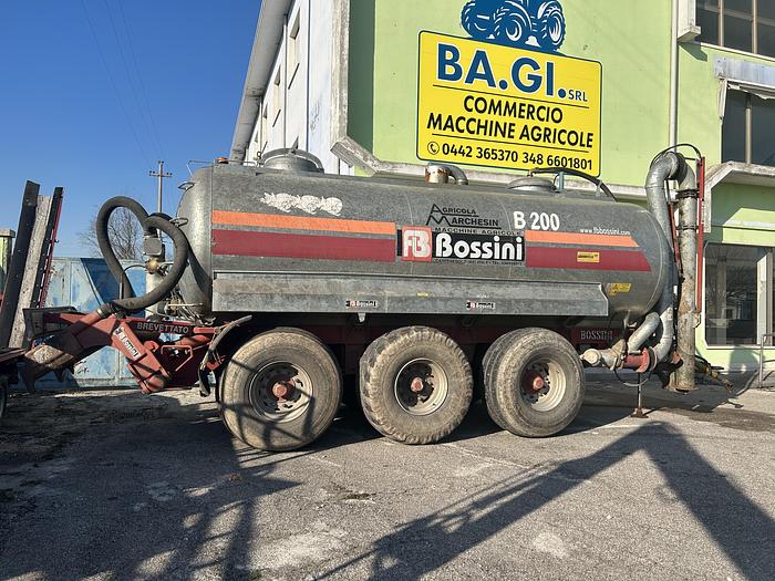 Usato Botte Bossini CB200H ovale- 3 assi- capacità 200q