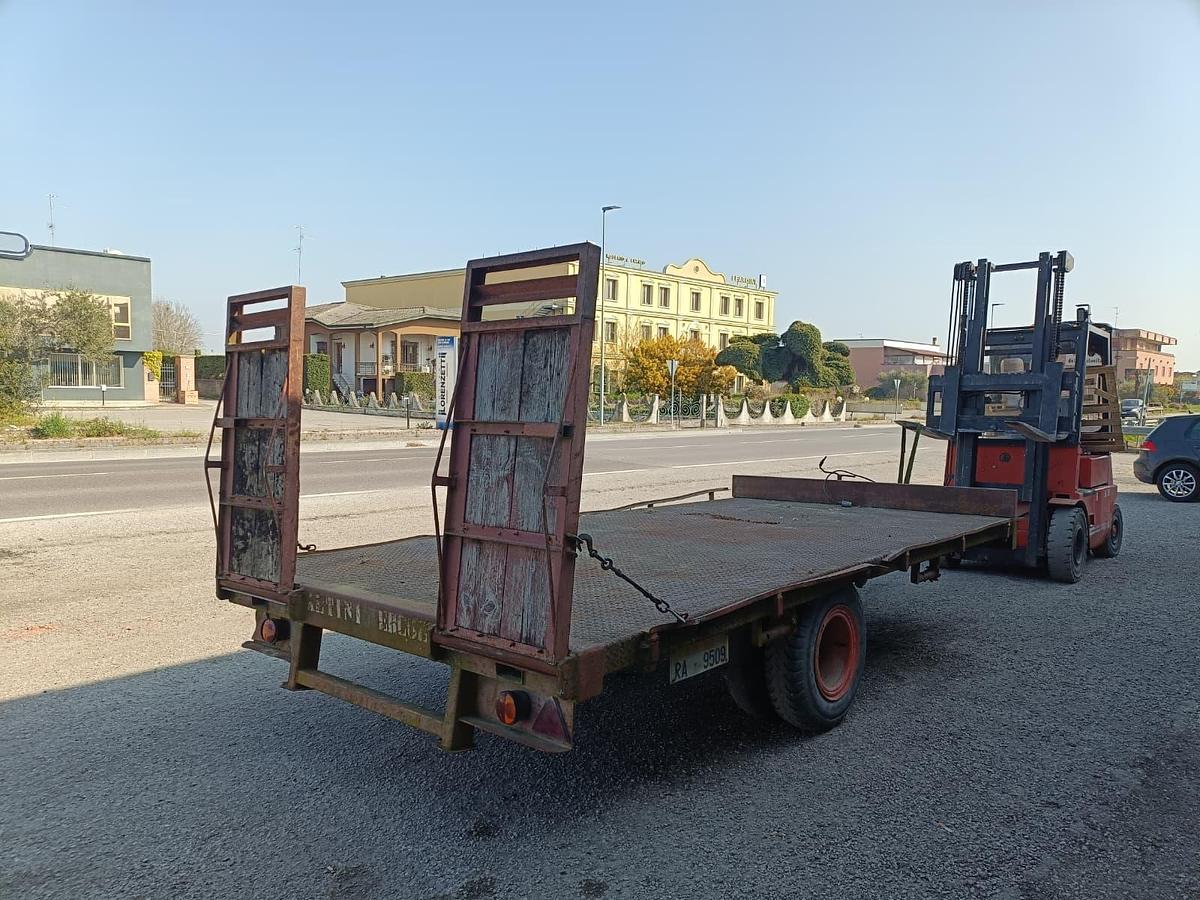 Usato pianale carrellino Altini Ercole ad 1 asse