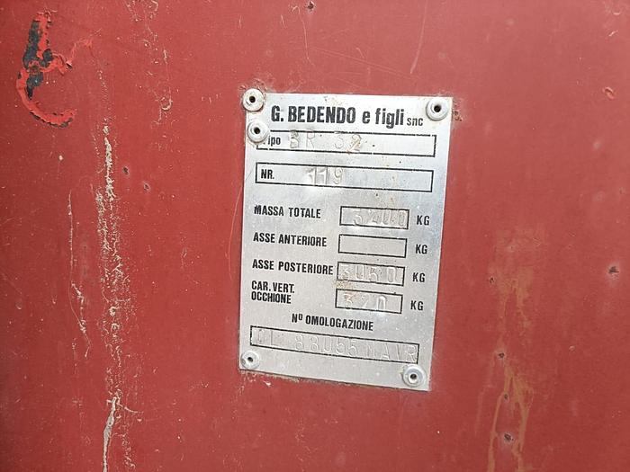 Usato Rimorchio Bedendo BR32 ribaltabile posteriore
