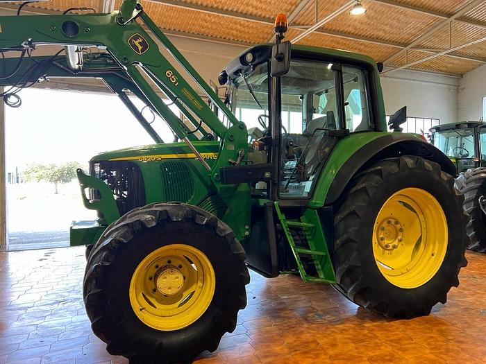 Usato John Deere 6420- caricatore JD 651- ponte sospeso