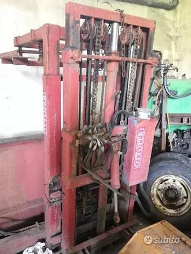 Usato Muletto Ottofer- serie pesante- con benna