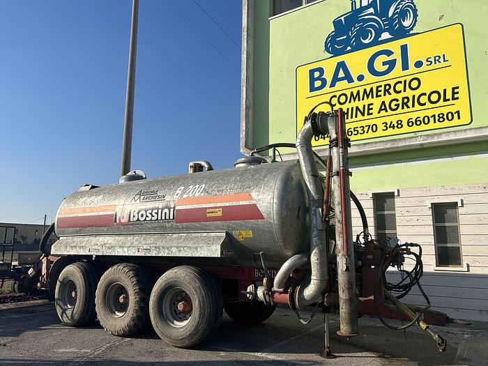 Usato Botte Bossini CB200H ovale- 3 assi- capacità 200q