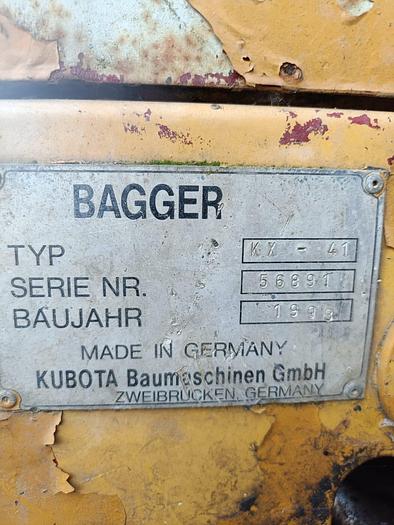 Usato Escavatore Kubota modello KX41
