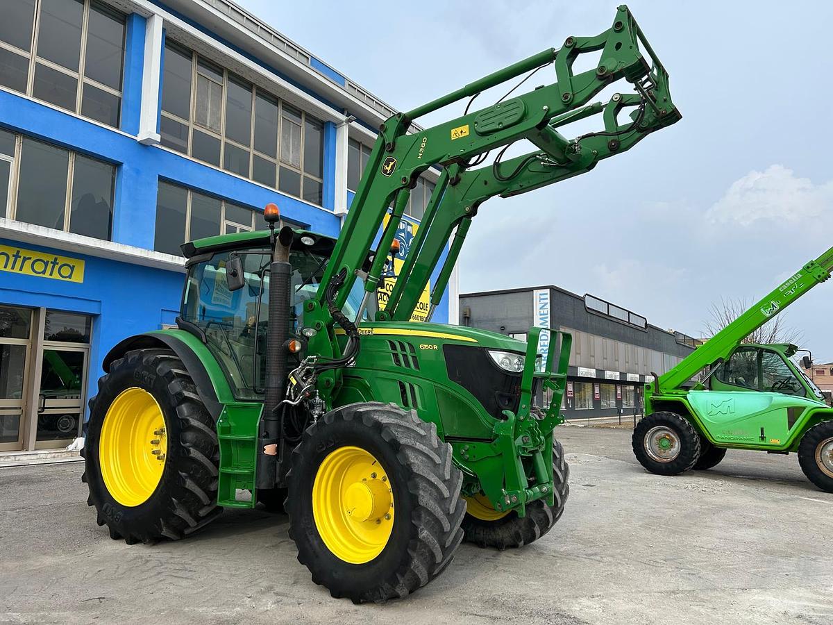 Usato John Deere 6150 R- freni aria e olio 200q- caricatore JD