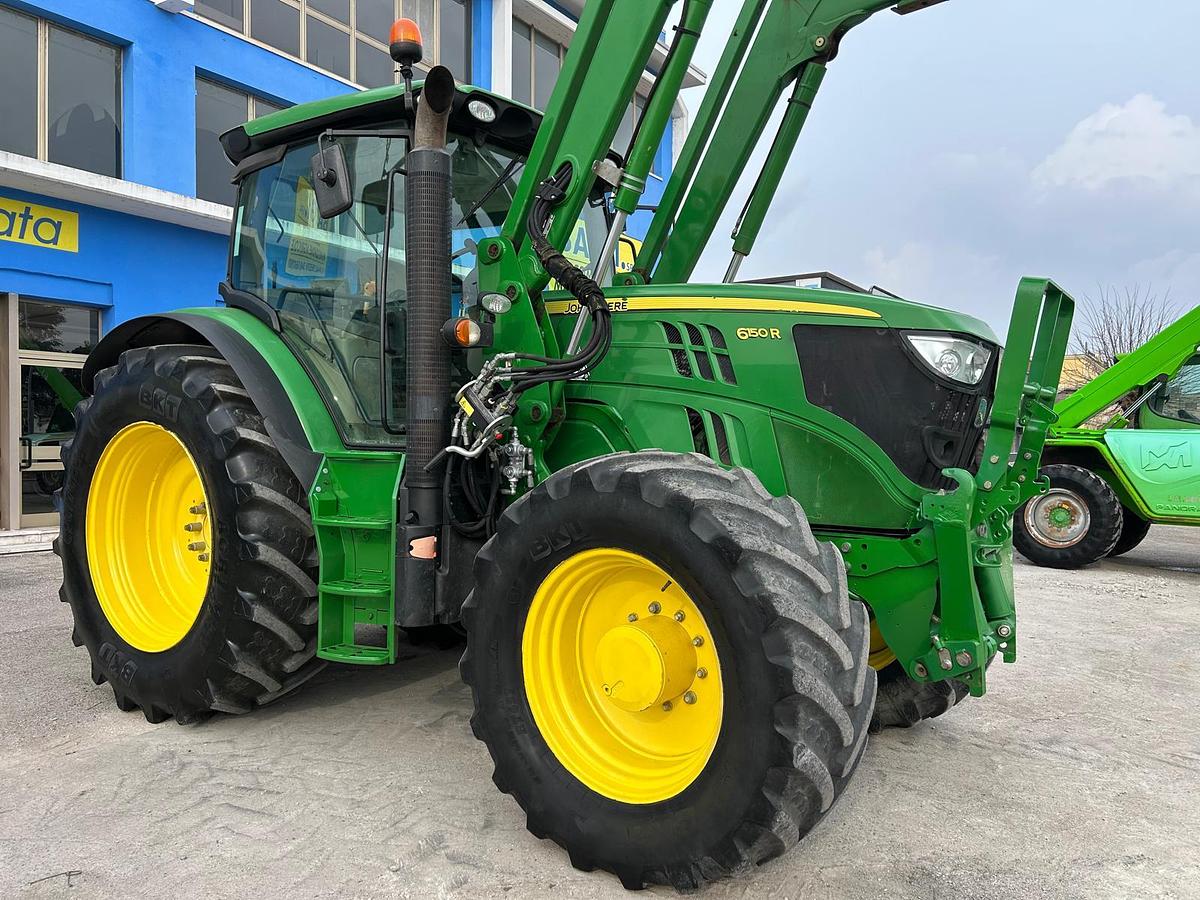 Usato John Deere 6150 R- freni aria e olio 200q- caricatore JD