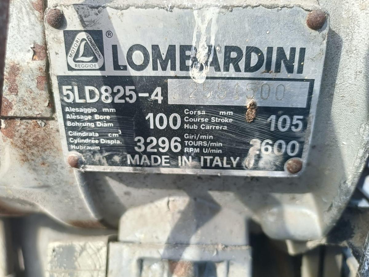Usato Gruppo con motore Lombardini 4 cilindri 5LD825-4