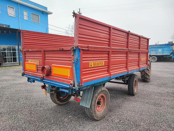 Usato Rimorchio Selvatico 2 assi ribaltabile con ralla