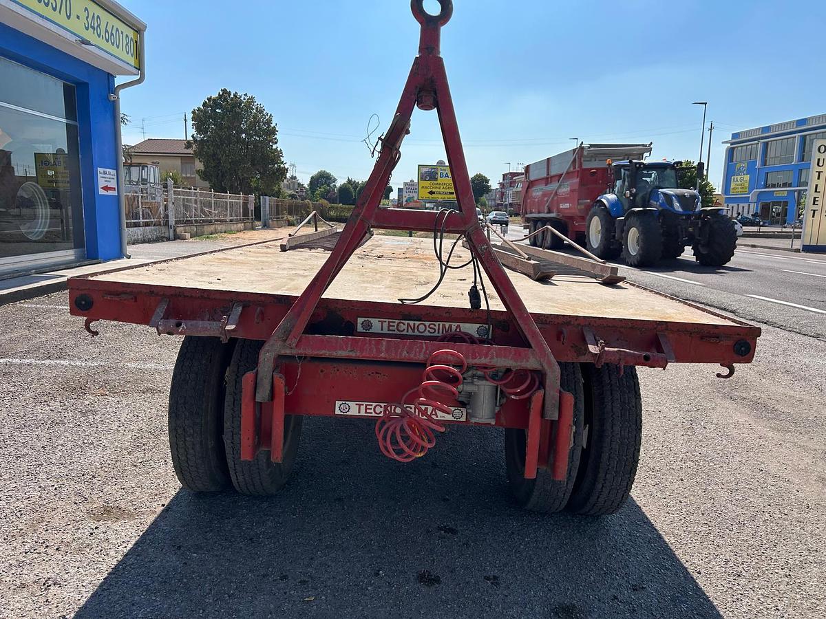 Usato Pianale 2 assi Tecnosima 140 quintali con rampe