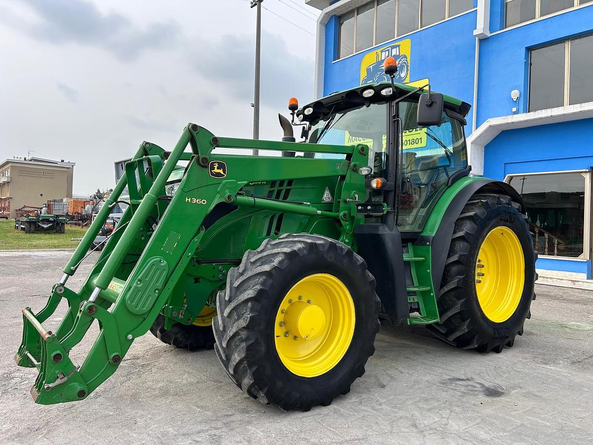 Usato John Deere 6150 R- freni aria e olio 200q- caricatore JD