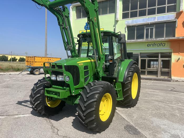 Usato John Deere 6330 caricat.JD 653-ore 4411-anno 2009