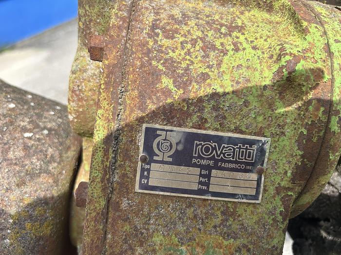 Usato Pompa Rovatti con cavalletto tipo CU45