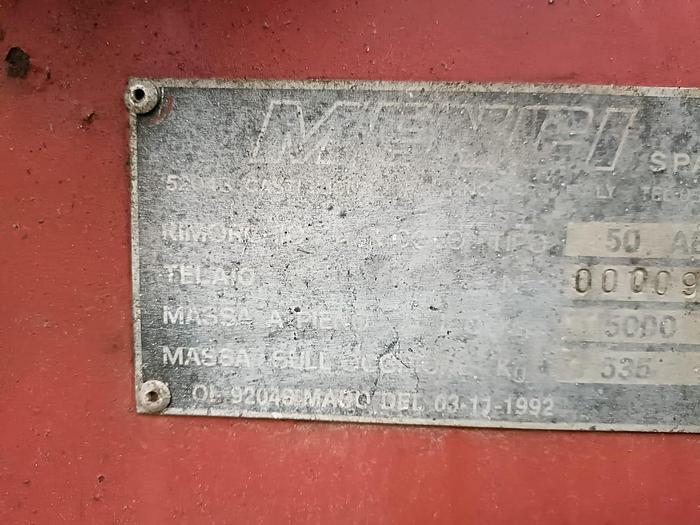 Usato Pianale ad un asse Menci 50 quintali