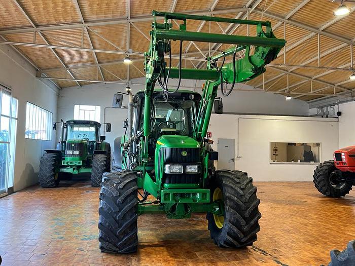 Usato John Deere 6420- caricatore JD 651- ponte sospeso