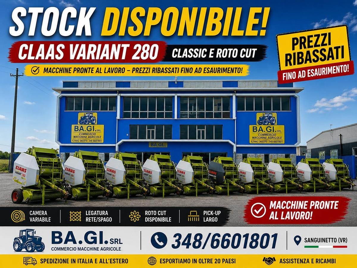 Usato Ultimi lotti Claas Variant 280