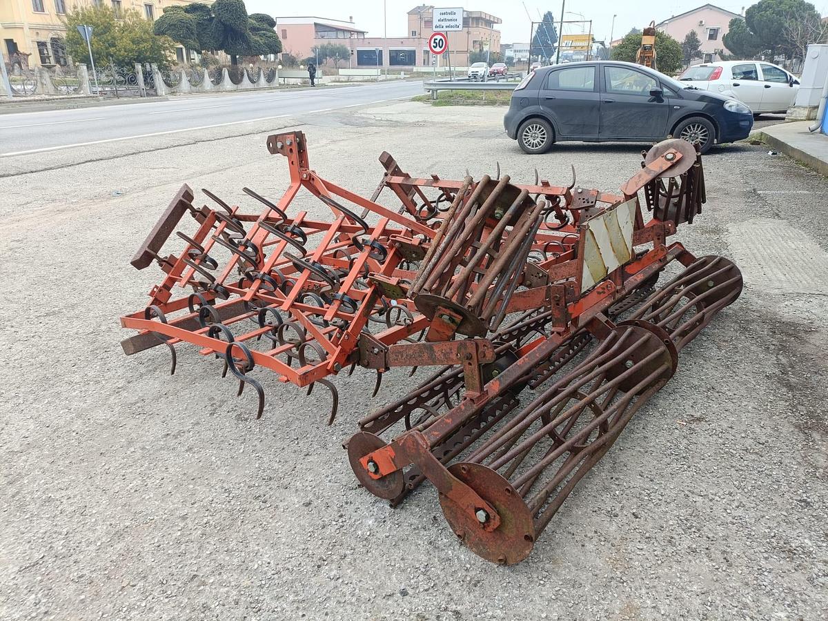 Usato vibrocoltivatore con doppio rullo da 3,20m