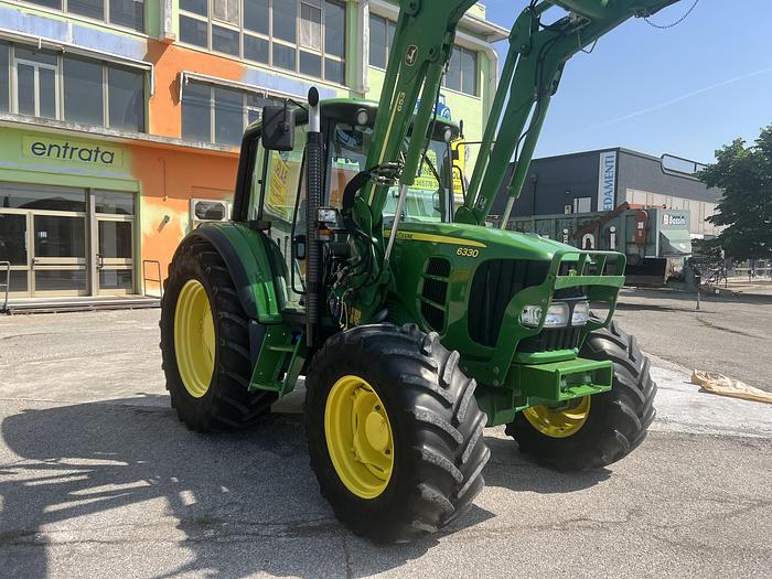 Usato John Deere 6330 caricat.JD 653-ore 4411-anno 2009