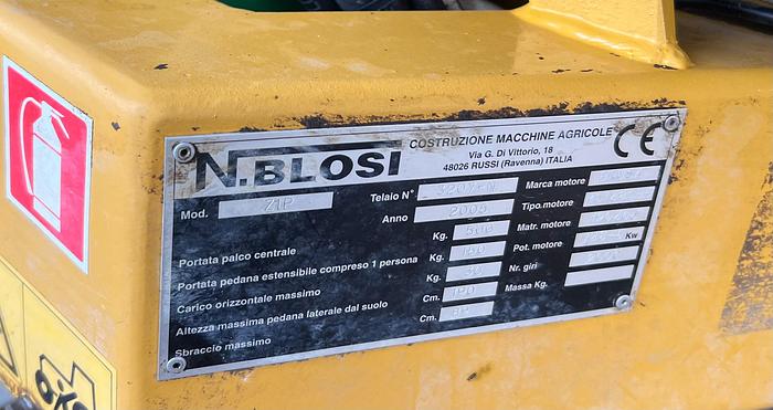 Usato Carro raccolta Blosi modello Z1P