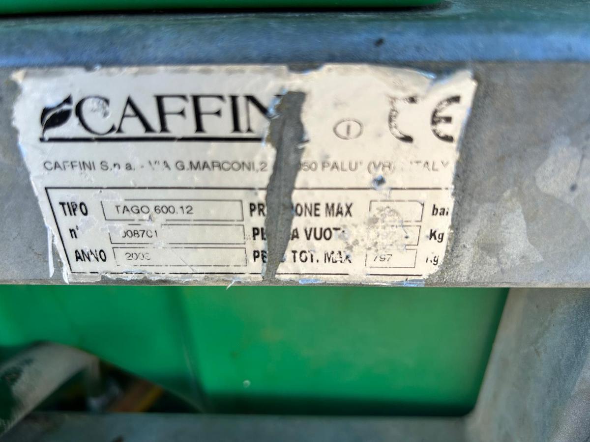 Usato botte da diserbo Caffini da 6q con barre