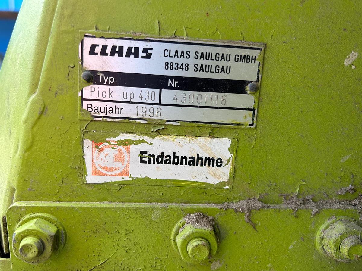 Usato Barra pick up Claas con carrello idraulico