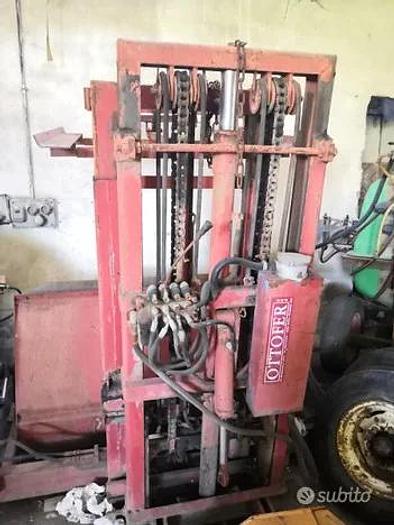 Usato Muletto Ottofer- serie pesante- con benna