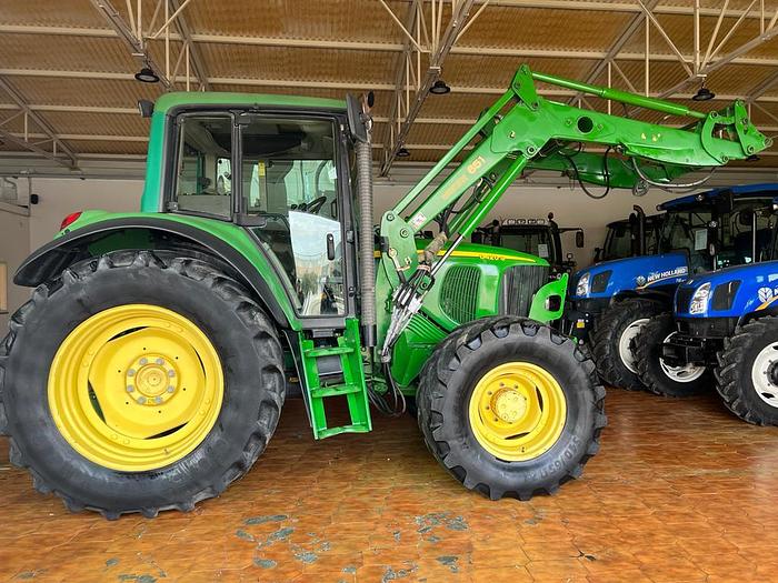 Usato John Deere 6420- caricatore JD 651- ponte sospeso