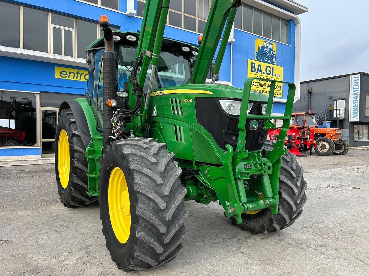Usato John Deere 6150 R- freni aria e olio 200q- caricatore JD