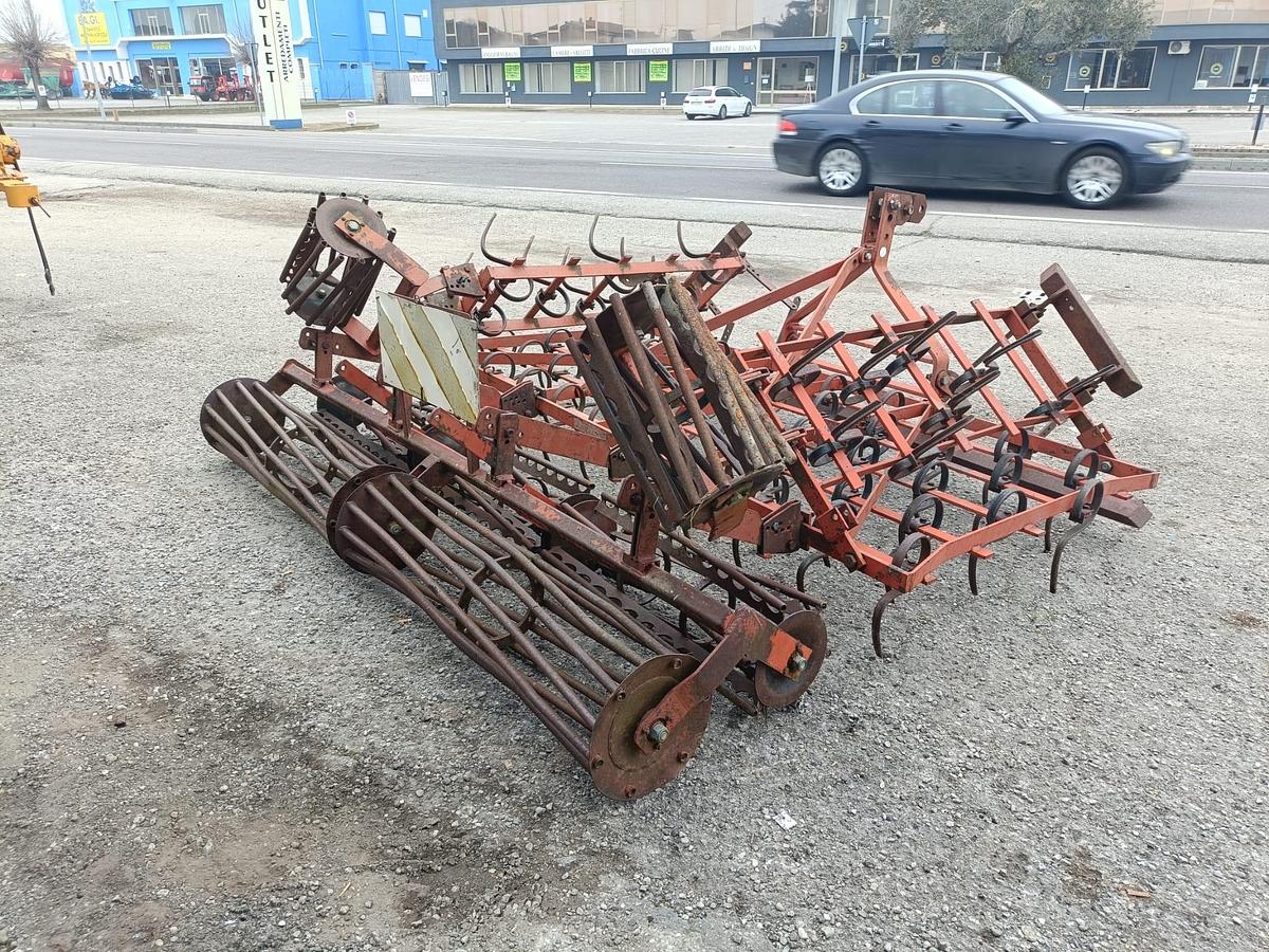 Usato vibrocoltivatore con doppio rullo da 3,20m