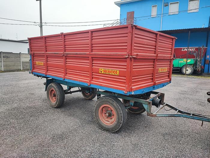 Usato Rimorchio Selvatico 2 assi ribaltabile con ralla