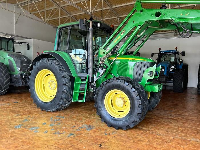 Usato John Deere 6420- caricatore JD 651- ponte sospeso