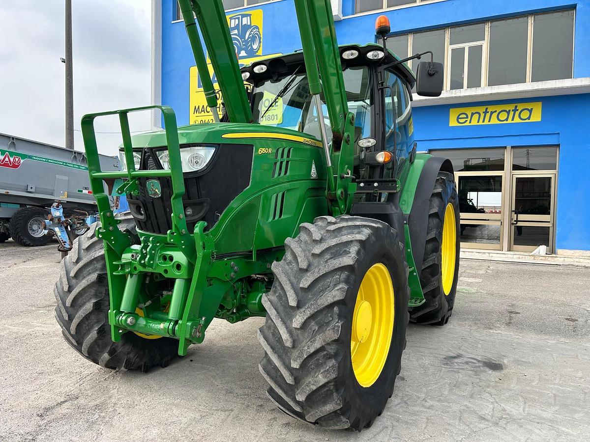 Usato John Deere 6150 R- freni aria e olio 200q- caricatore JD