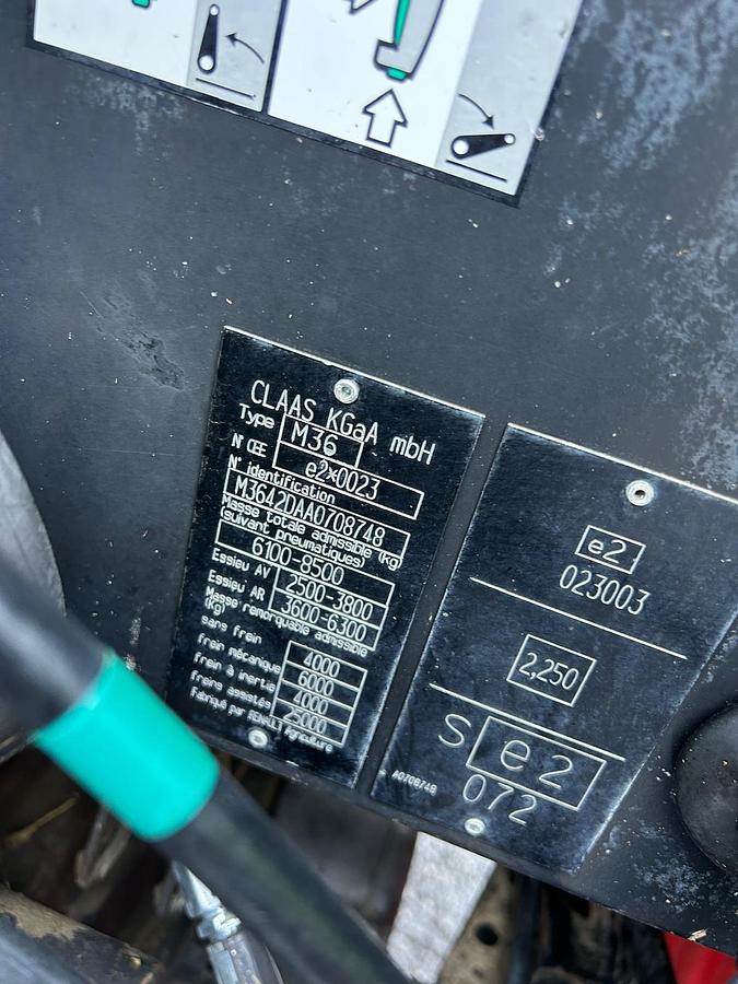Usato claas Celtis 456 freni ad aria