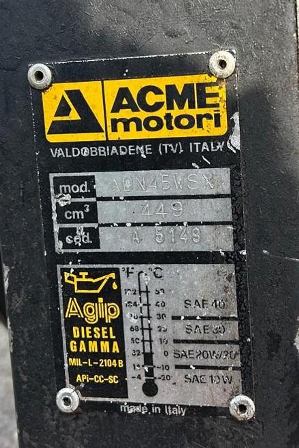 Usato Motoranghinatore a pettine BCS- motore Acme