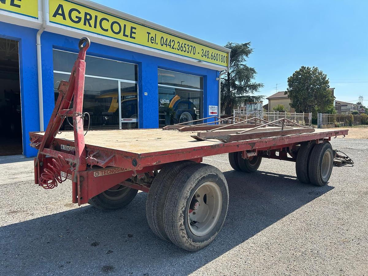 Usato Pianale 2 assi Tecnosima 140 quintali con rampe