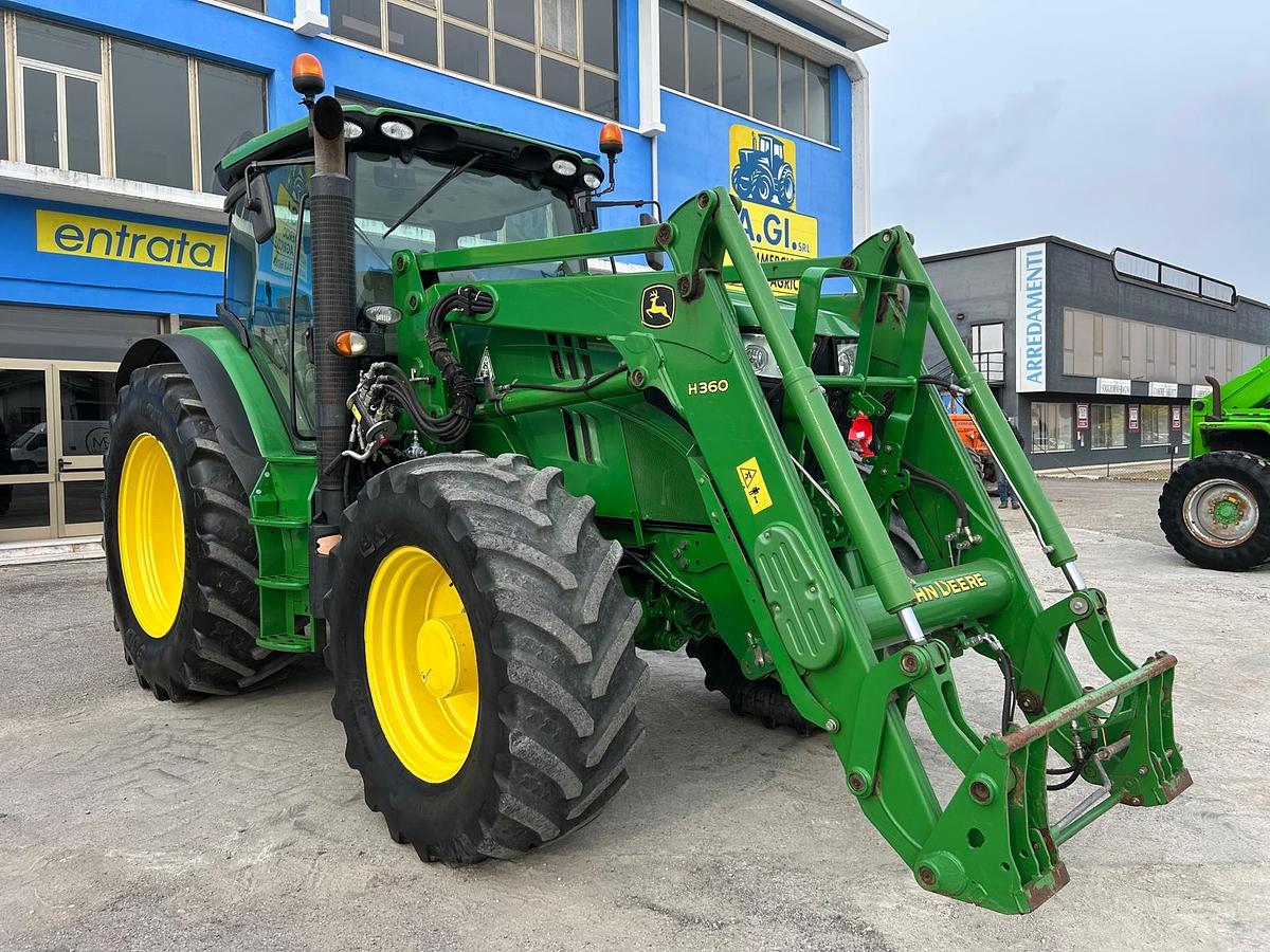 Usato John Deere 6150 R- freni aria e olio 200q- caricatore JD