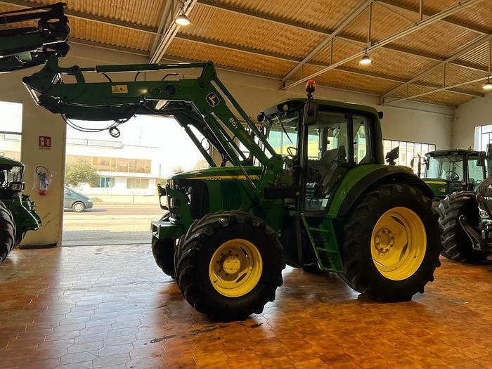 Usato John Deere 6420- caricatore JD 651- ponte sospeso