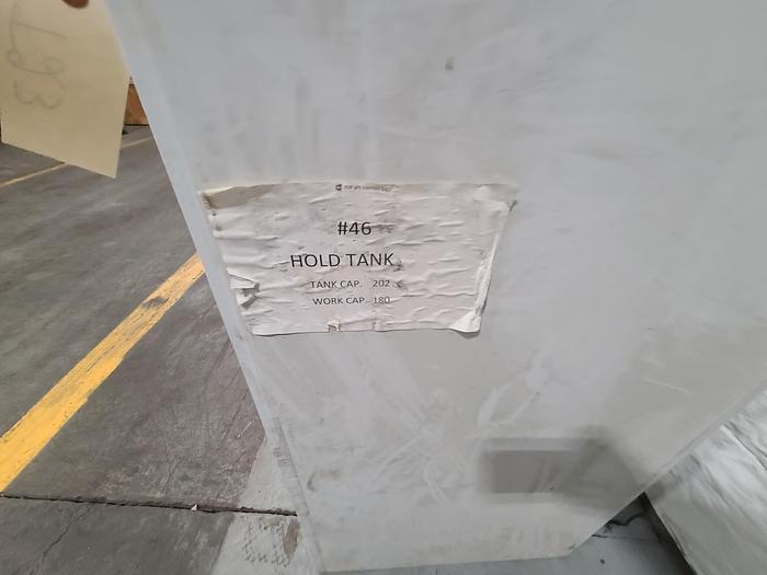 Used Polypro Tank Counter Flow Rinse side and bottom support 24" x 24" x 42"