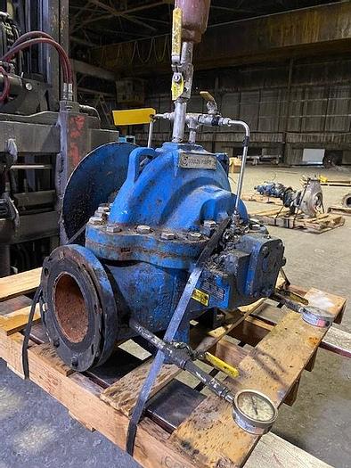 Used GOULDS MDL. 3410 HORIZONTAL SPLIT  CASE PUMP  750 GPM